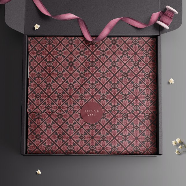 Monogrammed Vintage Primrose Art Nouveau Deco Tissue Paper (Creator Uploaded)