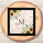 Monogrammed Vintage Rustic Sunflower Decoupage Gift Box<br><div class="desc">Elevate your gifting with our Vintage Sunflower Gift Box,  personalised with your name. Perfect for rustic enthusiasts!</div>