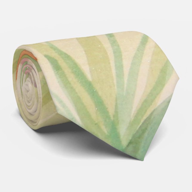 Monogrammed Watercolor Tie (Rolled)