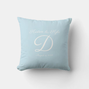 Monogrammed wedding gift Accent Pillow