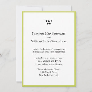 Monogrammed Wedding Invitations