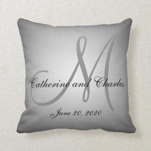 Monogrammed Wedding Pillow