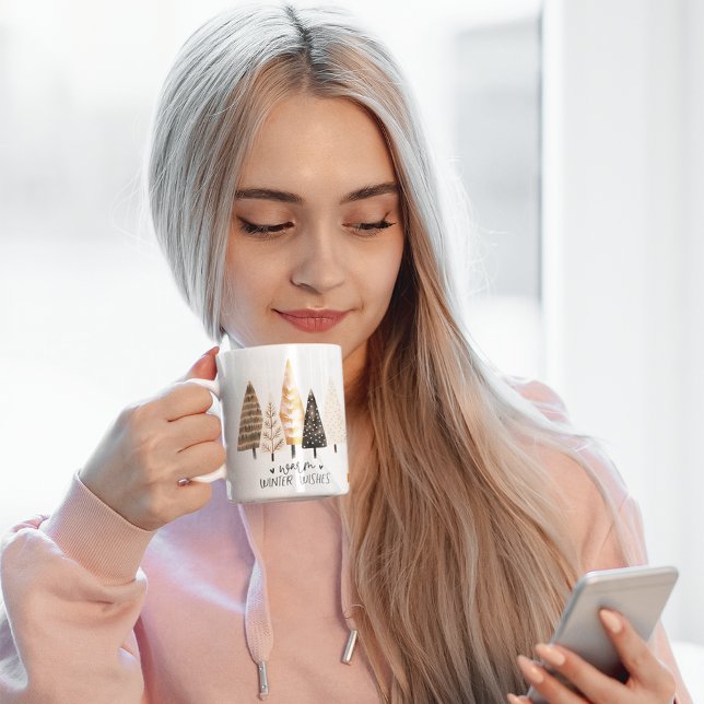 Monogrammed Winter Greetings: Personalised Funny Coffee Mug (Creator Uploaded)