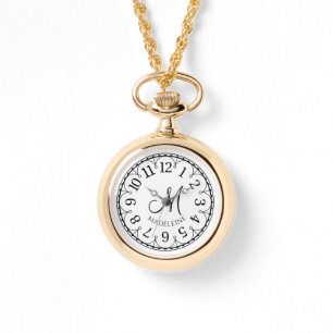 Monogrammed Women's Vintage French Inspired Watch