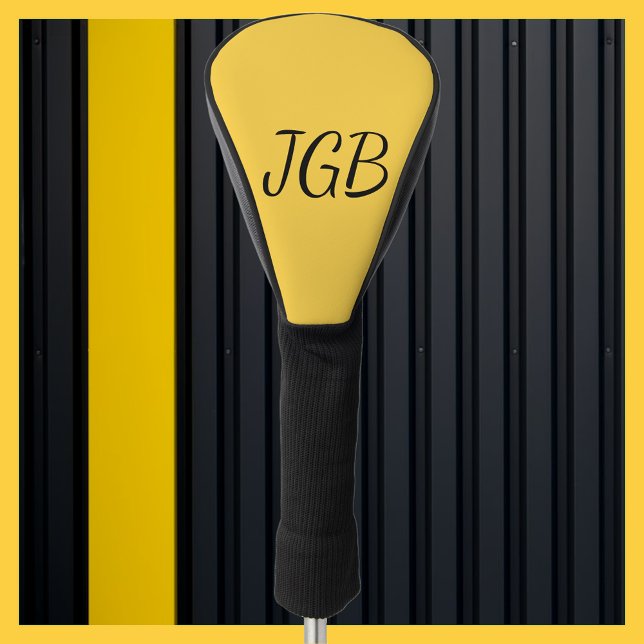 Monogrammed Yellow Gold or Choose Your Colour Golf Head Cover (Creator Uploaded)