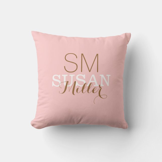 monogrammed . your own name cushion (Front)