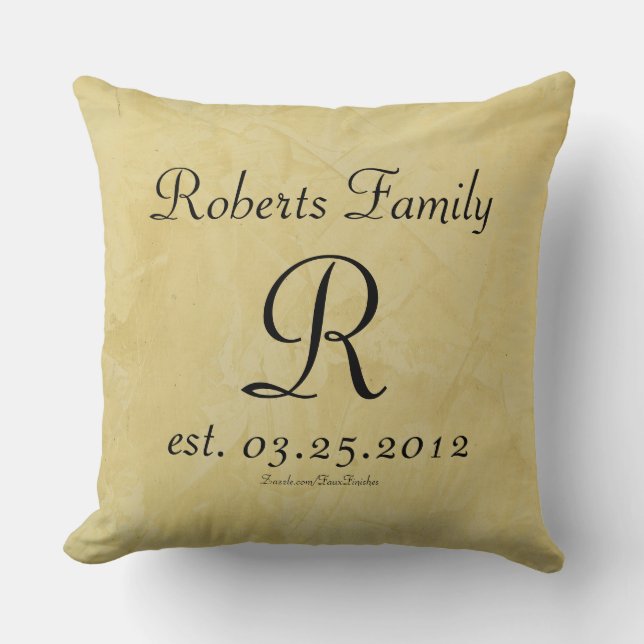 Monograms Faux Finishes Patterns Cushion (Front)