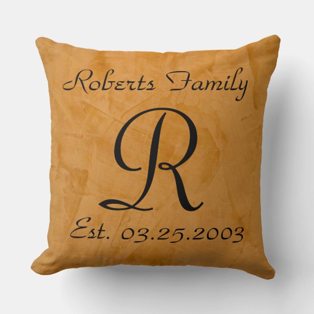 Monograms Faux Finishes Patterns Cushion (Front)