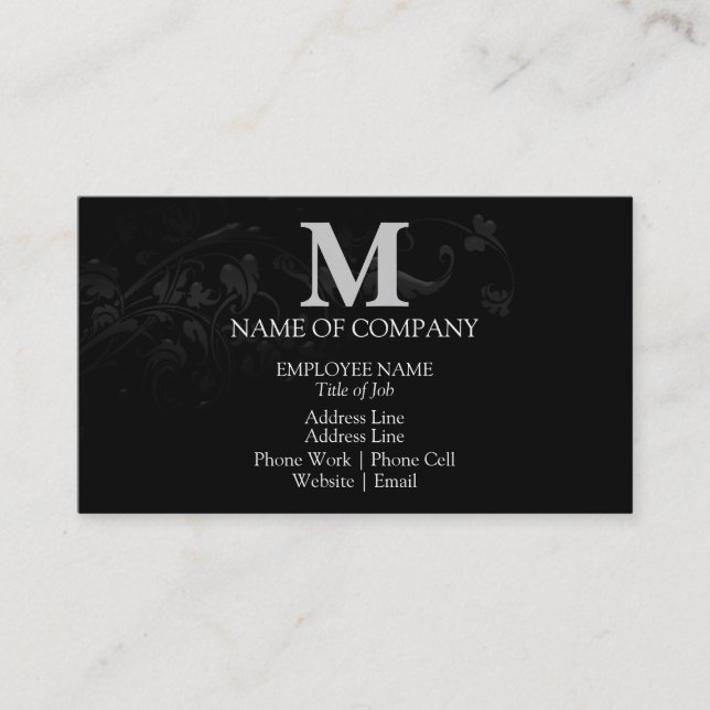 Monograms For BusinessCards Business Card (Front)