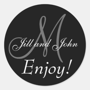 Monograms for Wedding Favour Labels