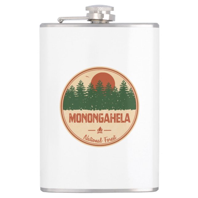 Monongahela National Forest Hip Flask (Front)
