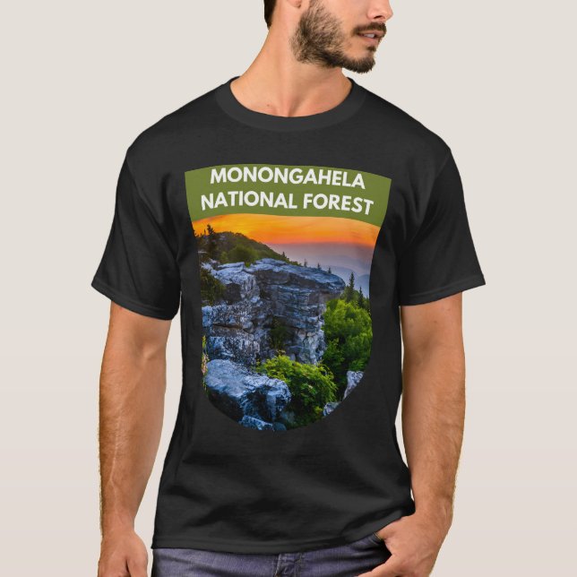 Monongahela National Forest - West Virginia  T-Shirt (Front)