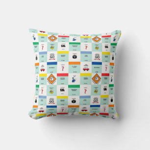 monopoly cardboard game night cushion