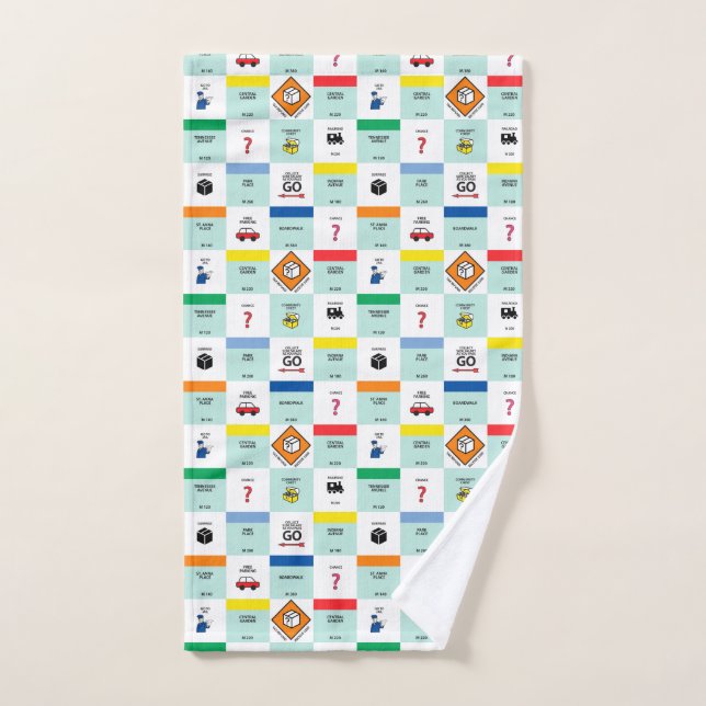 monopoly cardboard game night hand towel (Hand Towel)