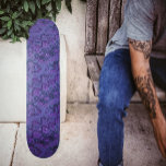 Monopoly Purple Skateboard<br><div class="desc">This vibrant, digitalized photo, patterned in, geometric shapes, and lines-is colorfully, displayed in, Royal-purple, amethyst, mauve, navy-blue, and black.</div>