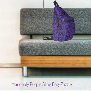 Monopoly Purple  Sling Bag