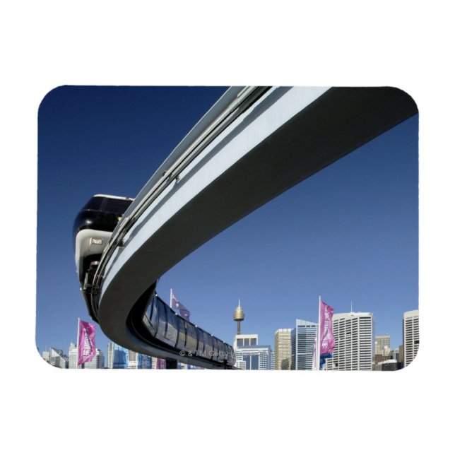 Monorail in Darling Harbour, Sydney, Australia Magnet (Horizontal)