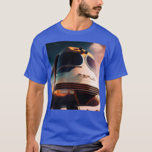 Monorail Mid Century Retro Futurism Futuristic Sur T-Shirt