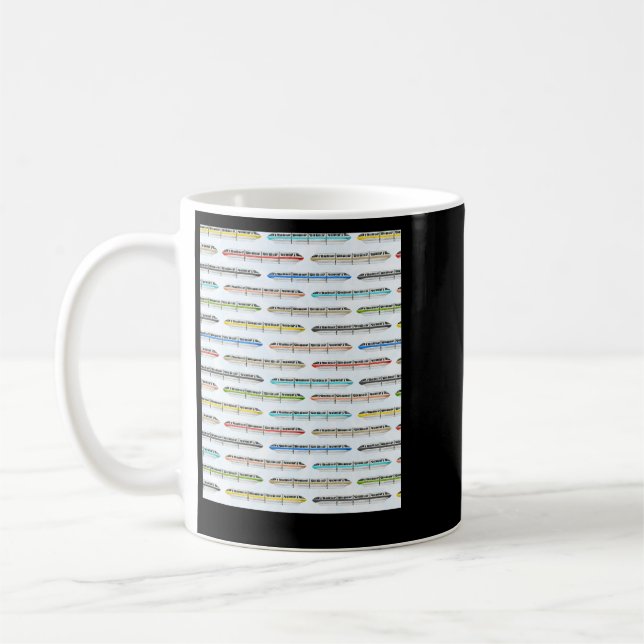 Monorail Rainbow Coffee Mug (Left)