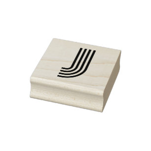 Monoton Letter J Rubber Stamp
