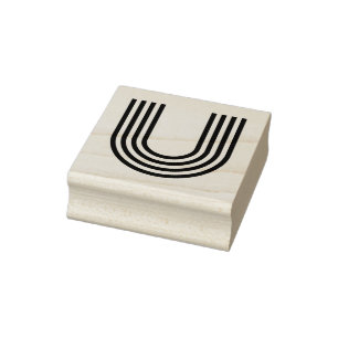 Monoton Letter U Rubber Stamp
