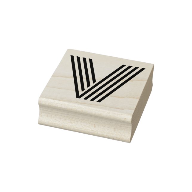 Monoton Letter V Rubber Stamp (Stamp)