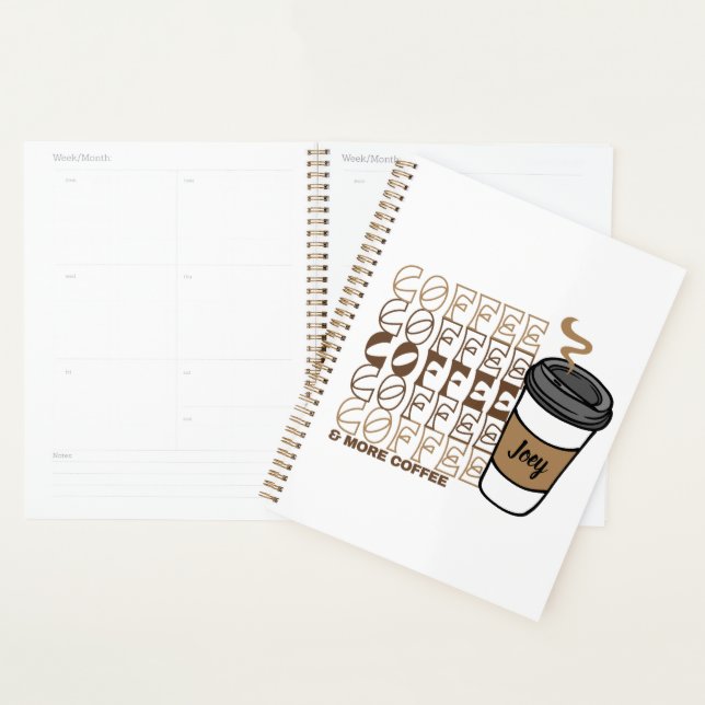 MONOTONE COFFEE COFFEE AND MORE COFFEE PLANNER (Display)