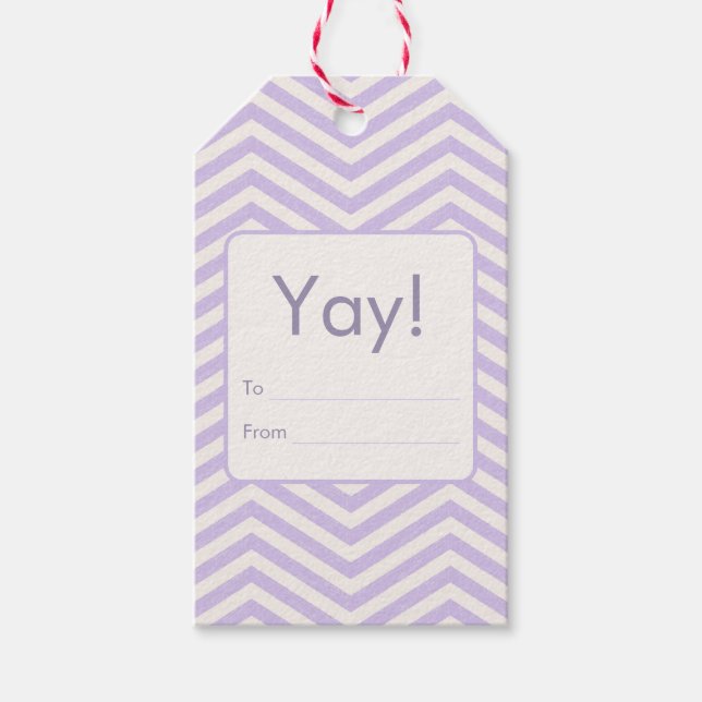 MonoZag & Grace Soft Lavender Gift Tags (Front)