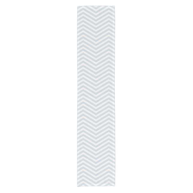 MonoZag Mist Blue Short Table Runner (Front)