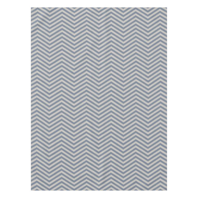 MonoZag Slate Blue Tablecloth (Front)