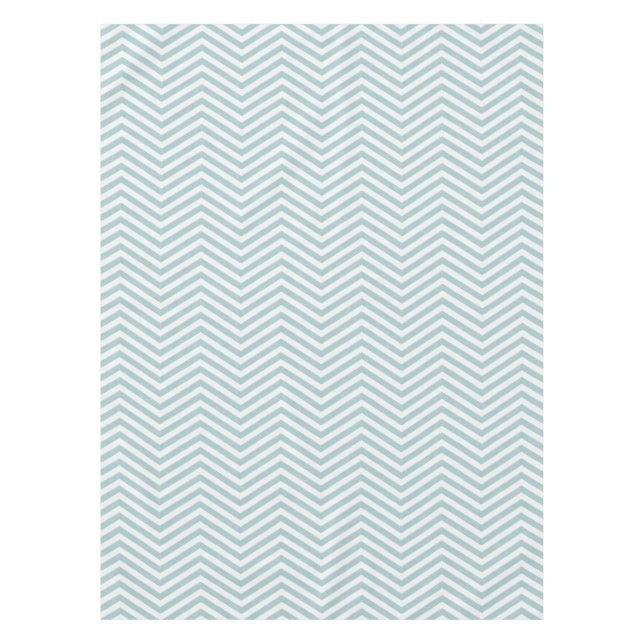 MonoZag Soft Aqua Tablecloth (Front)