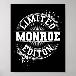 Monroe Funny Surname Family Tree Birthday Reunion Poster