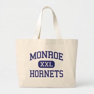 Monroe Hornets Middle Rochester New York Large Tote Bag