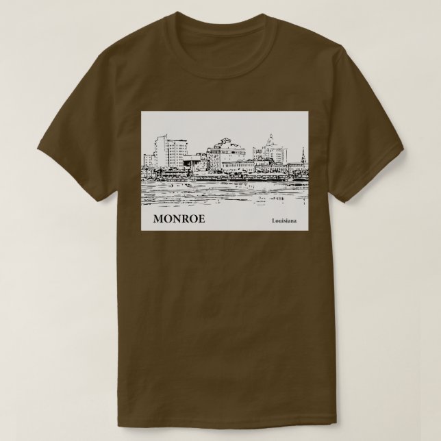 Monroe Louisiana TShirt - 2 (Design Front)