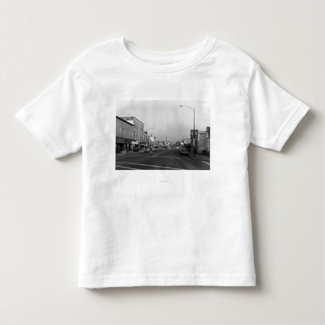 Monroe, WA - Downtown Street Scene Toddler T-Shirt (Front)