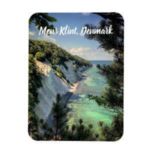 Møns Klint Denmark stylised Magnet