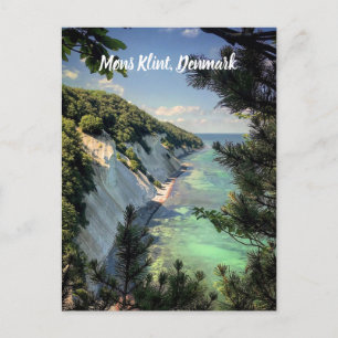 Møns Klint Denmark stylised Postcard