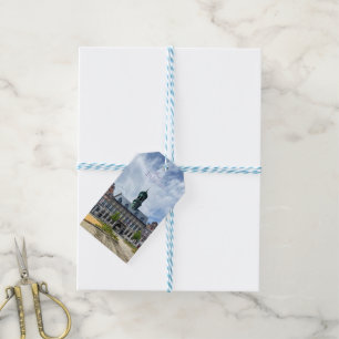 Mons or Bergen ancient city in Belgium travel Gift Tags