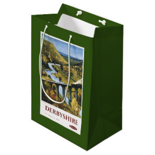 Monsal Dale, Train and Viaduct British Rail Medium Gift Bag