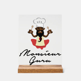Monsieur Guru Acrylic Sign