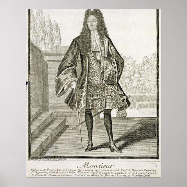 'Monsieur' otherwise Philip Duc d'Orleans of Franc Poster (Front)
