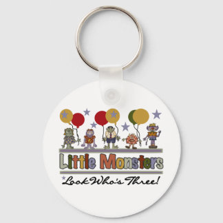 Monster 3rd Birthday Tshirts and Gifts Key Ring