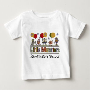 Monster 4th Birthday Tshirts and Gifts