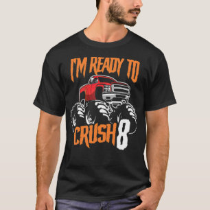 Monster  8th Birthday Gift  Big basketball  T-Shirt
