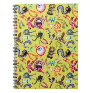 Monster alphabet kid's pattern notebook