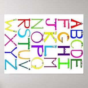 Monster Alphabet Poster