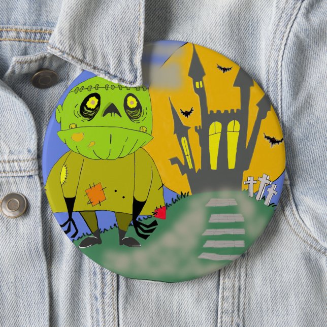 Monster and Me 6 Cm Round Badge (In Situ)