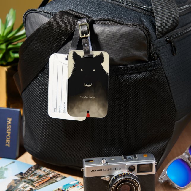 Monster and the Kid Luggage Tag (Front & Back)