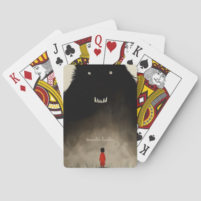 Monster and the Kid Playing Cards (Back)