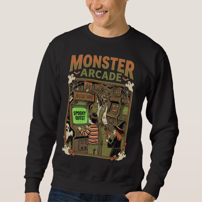 Monster Arcade Spooky Quest Sweatshirt (Front)